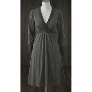 Vertigo Paris Women's Brown Dress Size Lg MSRP $210 NEW Lagenlook Buttons NEW